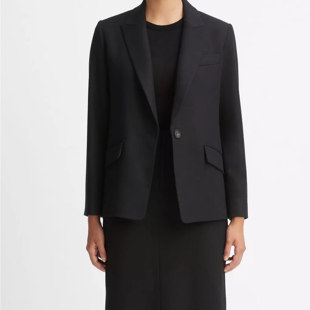 Vince Boyfriend Blazer In Black